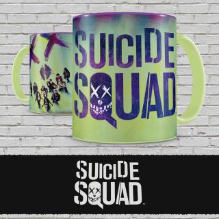 Suicide Squad hrnček Characters and Logo