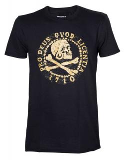 Uncharted 4 Skull Logo Gold (T-Shirt)