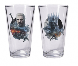 Witcher 3 Wild Hunt Pint Glass Set Geralt and Eredin