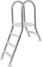 Dvojitý nerezový rebrík 1 + 5-stupňový, do výšky 1,5m
