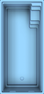 Keramický bazén DIAMANT 750 Ceramicwall Farba: Modrá 3D