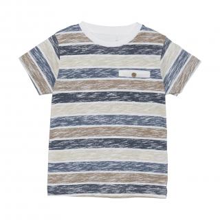 Detské tričko EN FANT - modro-hnedé Veľkosť oblečenia: 104