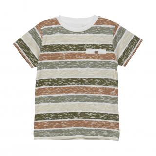 Detské tričko EN FANT - zeleno-hnedé Veľkosť oblečenia: 110