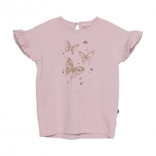Detské tričko MINYMO - ružové motýle Veľkosť oblečenia: 104