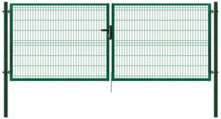 Brána s panelom 3D, Š 4108x V 1030, stĺpik 80x80 mm/V 1680 mm