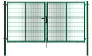 Brána s panelom 3D, Š 4108x V 1730, stĺpik 80x80 mm/V 2380 mm
