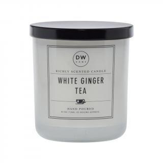 DW HOME vonná sviečka v skle White Ginger Tea, stredná