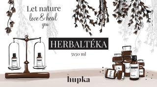 HERBS BY HUPKA tinktúra - sada bylinných kvapiek Herbaltéka, 5x50ml