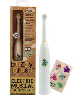 JACK N'JILL hrajúca detská elektrická zubná kefka Buzzy Brush