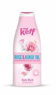 KEFF sprchový umývací krém Ruža a Kukuki Olej, 500ml