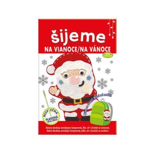 Kreatívne VIANOČNÉ tvorenie - šijeme z plsti - Santa