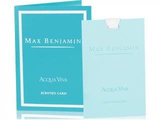 MAX BENJAMIN luxusná vonná karta Acqua Viva, 1ks