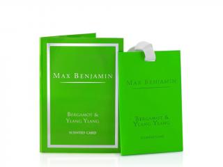 MAX BENJAMIN luxusná vonná karta Bergamot & Ylang Ylang, 1ks