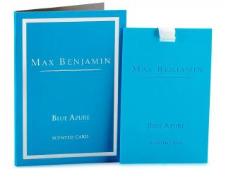 MAX BENJAMIN luxusná vonná karta Blue Azure, 1ks
