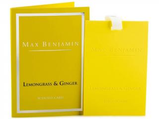 MAX BENJAMIN luxusná vonná karta Lemongrass & Ginger, 1KS