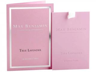 MAX BENJAMIN luxusná vonná karta True Lavender, 1ks