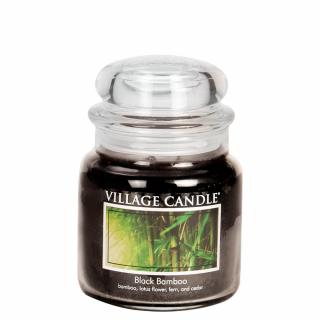 VILLAGE CANDLE vonná sviečka v skle Black Bamboo, stredná