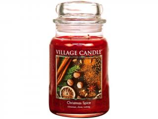 VILLAGE CANDLE vonná sviečka v skle Christmas Spice, veľká