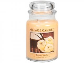 VILLAGE CANDLE vonná sviečka v skle Creamy Vanilla, veľká