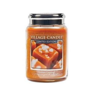 VILLAGE CANDLE vonná sviečka v skle Golden Caramel, veľká