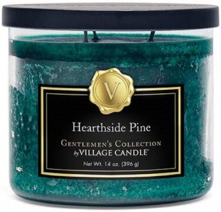 VILLAGE CANDLE vonná sviečka v skle Hearthside Pine, stredná