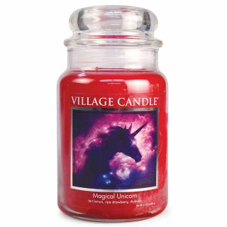 VILLAGE CANDLE vonná sviečka v skle Magical Unicorn, veľká