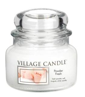 VILLAGE CANDLE vonná sviečka v skle Powder Fresh, malá