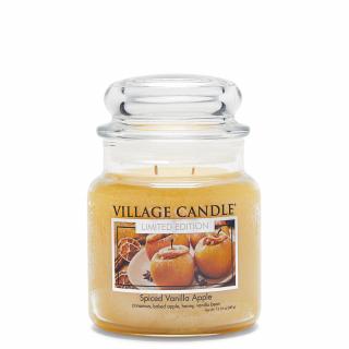 VILLAGE CANDLE vonná sviečka v skle Spiced Vanilla Apple, stredná