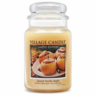 VILLAGE CANDLE vonná sviečka v skle Spiced Vanilla Apple, veľká