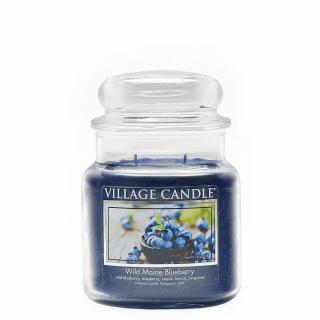 VILLAGE CANDLE vonná sviečka v skle Wild Maine Blueberry, střední