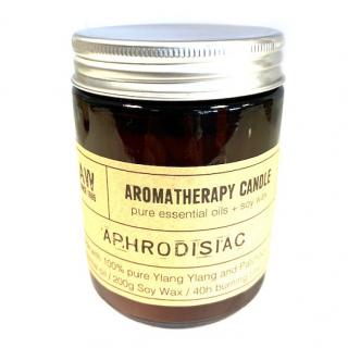 Aromaterapeutická sójová sviečka Afrodiziakum - Ylang-ylang a pačuli 200 g