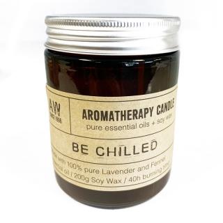 Aromaterapeutická sójová sviečka Oddych - Levanduľa a fenikel 200 g
