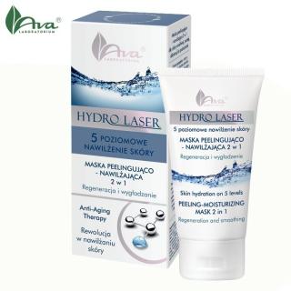 AVA HYDRO LASER Pílingová a hydratačná maska 2 v 1 na citlivú, suchú a podráždenú pleť 50 ml