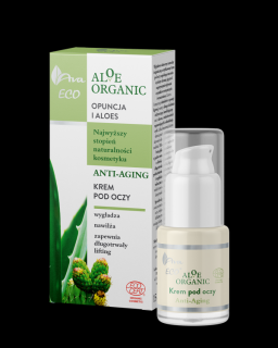 AVA: Organický ANTI-AGE očný krém s aloe a opunciou 15 ml