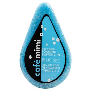 CAFÉ MIMI Sprchový gél - penivá hubka 2 v 1  osviežujúca, v tvare kvapky, na 10-12 použití