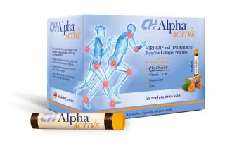 CH-Alpha ACTIVE – bioaktívne kolagénové peptidy pre zdravie šliach, väzív a kĺbov 28 ampúl na pitie