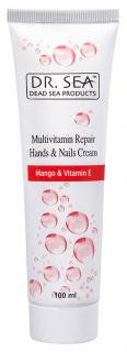 Dr. SEA: Multivitamínový regeneračný krém na ruky a nechty s minerálmi Mŕtveho mora, mangom a vitamínom E 100 ml