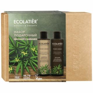 ECOLATIÉR natural & organic: Darčekový set Organic Cannabis (šampón a balzam na vlasy))