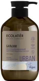 ECOLATIÉR URBAN: Regeneračný balzam na poškodené vlasy Arganový olej a biely jazmín 400 ml