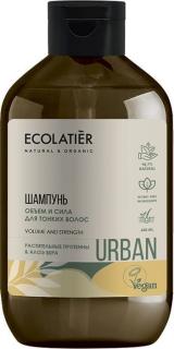 ECOLATIÉR URBAN: Šampón Objem a sila na jemné vlasy s rastlinnými proteínmi a aloe vera 600 ml