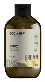 ECOLATIÉR URBAN: Výživný šampón na suché vlasy s avokádovým olejom 600 ml