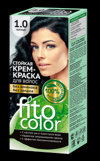 FITO COLOR Trvácna farba na vlasy s prírodným základom bez amoniaku a bez zápachu Čierna