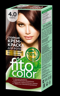 FITO COLOR Trvácna farba na vlasy s prírodným základom bez amoniaku a bez zápachu Gaštan