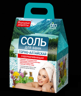 FITO KOSMETIK Ľudové recepty Soľ do kúpeľa HORNO-ALTAJSKÁ - Ozdravujúca 500 g