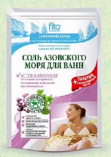 FITO KOSMETIK Recepty prof. Bogoľubova Upokojujúca soľ do kúpeľa z Azovského mora  500 g