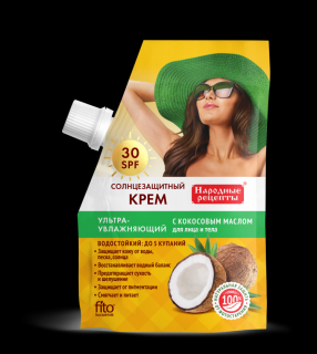Fitokosmetik: Ochranný ultrahydratačný krém na opaľovanie SPF 30 na tvár a telo 50 ml