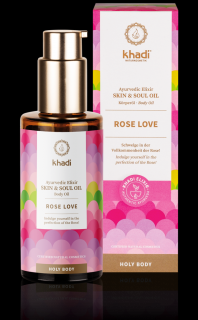 KHADI: Ajurvédsky olej pre krásnu pleť Ruža Láska 100 ml