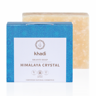 KHADI SHANTI: Prírodné certifikované mydlo Himalájsky kryštál 100 g