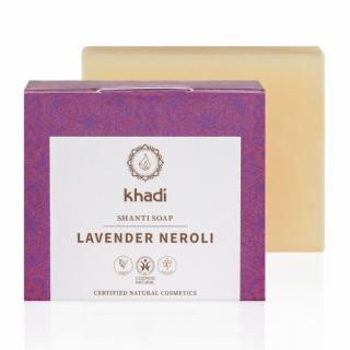 KHADI SHANTI: Prírodné certifikované mydlo Levanduľa a neroli  100 g