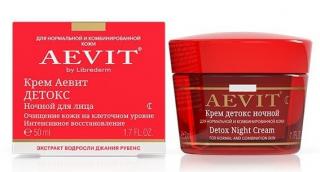 LIBREDERM  AEVIT Nočný pleťový krém DETOX na normálnu a zmiešanú pleť 50 ml